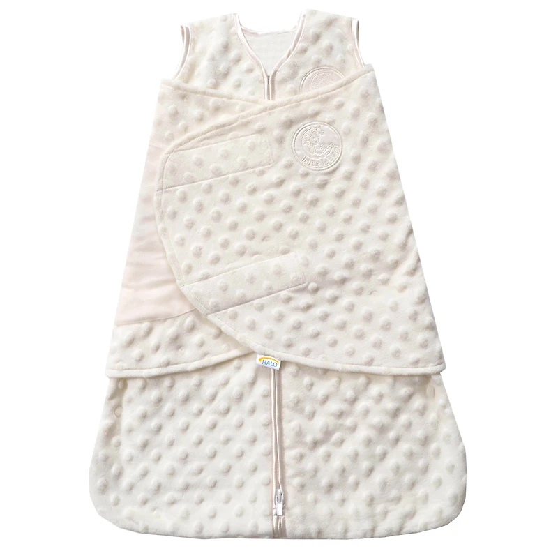 HALO Plush Dots Velboa 3.0 TOG Sleepsack Swaddle