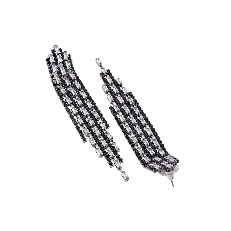 AGP PARIS Womens Diva Fringed Drop Earrings