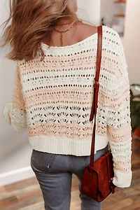 Threaded Pear Women's Zararita Drop Shoulder Casual Sweater