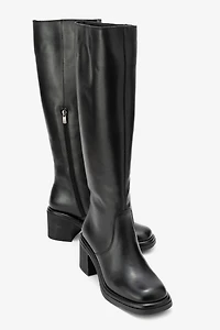 Forever & Always Womens Fros Leather Knee High Boot