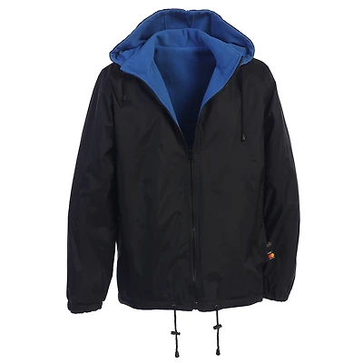 Gioberti Men's Reversible Rain Jacket with Polar Fleece Lining