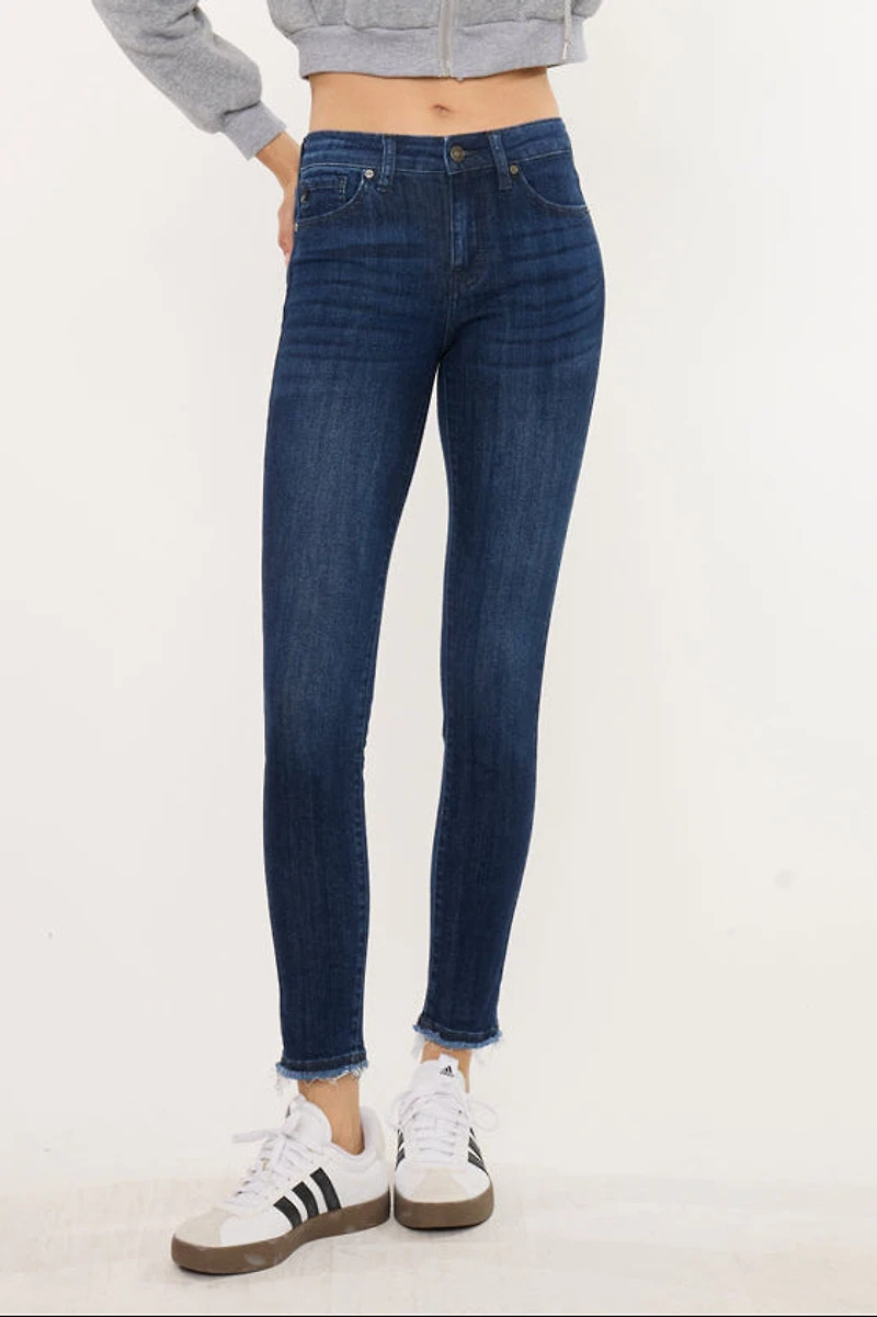 KanCan Women's Essentials Mid Rise Ankle Skinny Jeans Atlanna