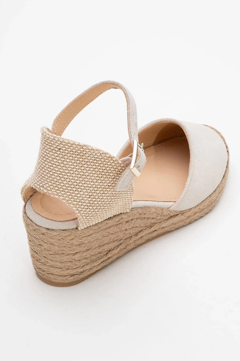 Forever & Always Womens Aldea Leather Platform Espadrille