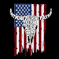 LA Pop Art Patriot Flag - Men's Word Hooded Sweatshirt