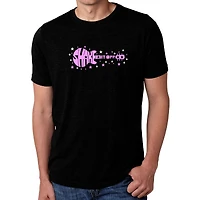 LA Pop Art Men's Cotton/Poly Blend Word T-Shirt - Shake It Off
