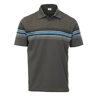 Gioberti Men's Multiple Stripe Polo Shirt - Short Sleeve Yarn Dye