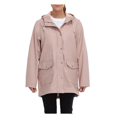 Rokka&Rolla Womens Waterproof Rubberized Rain Jacket