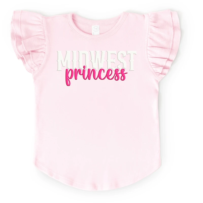 The Juniper Shop - Midwest Princess Puff Flutter Sleeve Graphic T-Shirt