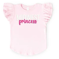 The Juniper Shop - Midwest Princess Puff  Flutter Sleeve Graphic T-Shirt