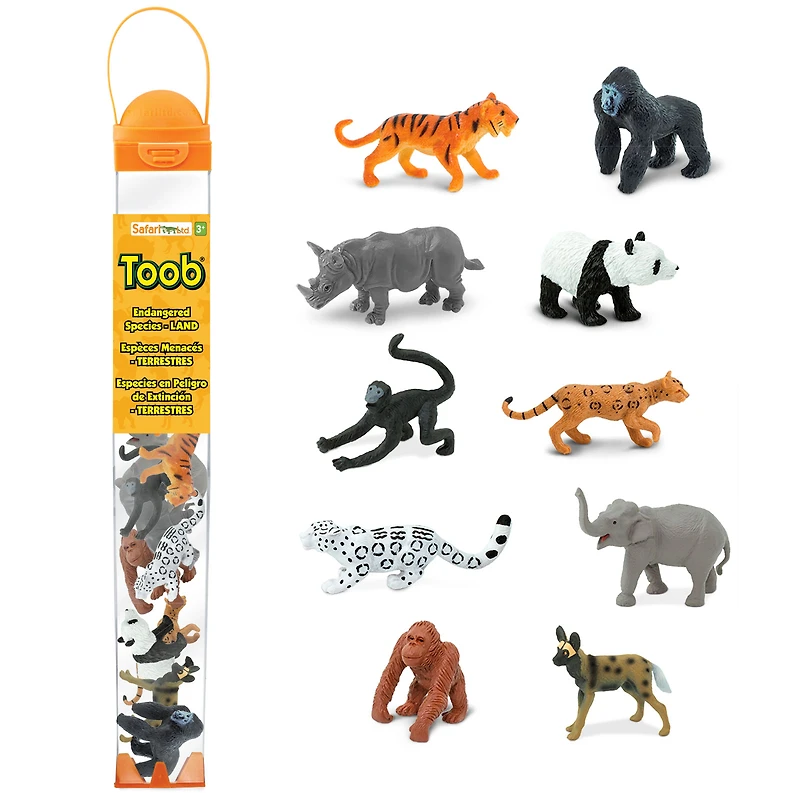 Safari Ltd. - Endangered Species TOOB - contains 10 Mini Figurines