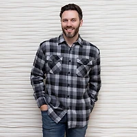 Gioberti Men's 100% Cotton Brushed Flannel Shirt