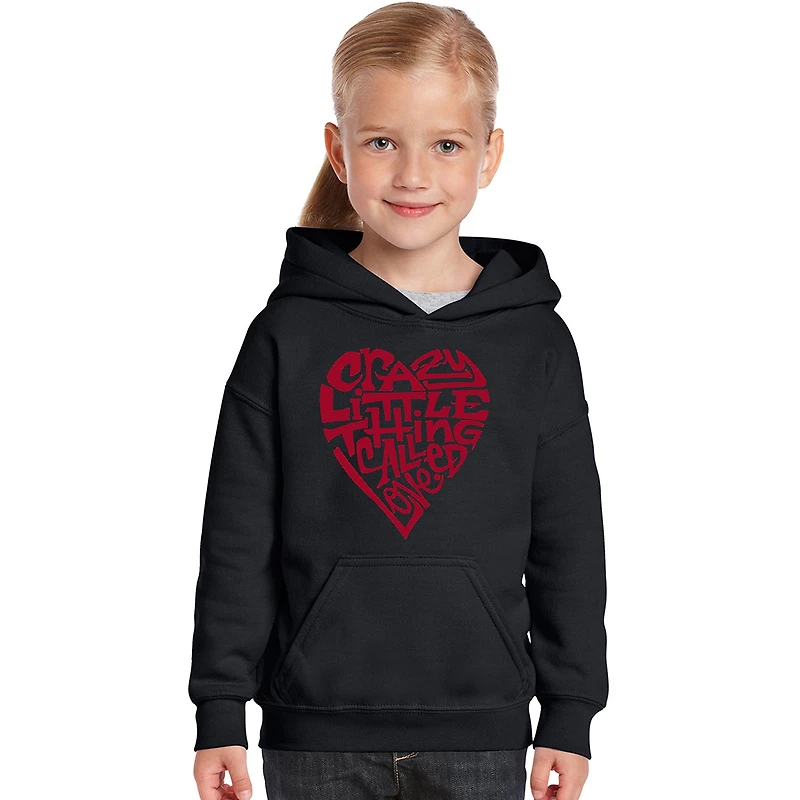 LA Pop Art Girls Word Hoodie - Crazy Little Thing Called Love