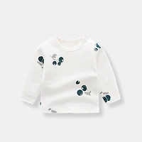 MyKids-USA Baby Allover Fruit Graphic 100% Pure Organic Cotton Side Snap Button Tops