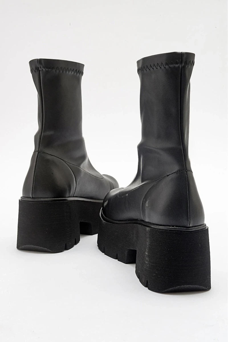 Prologue Shoes Womens Ovil Platform Zip Boot