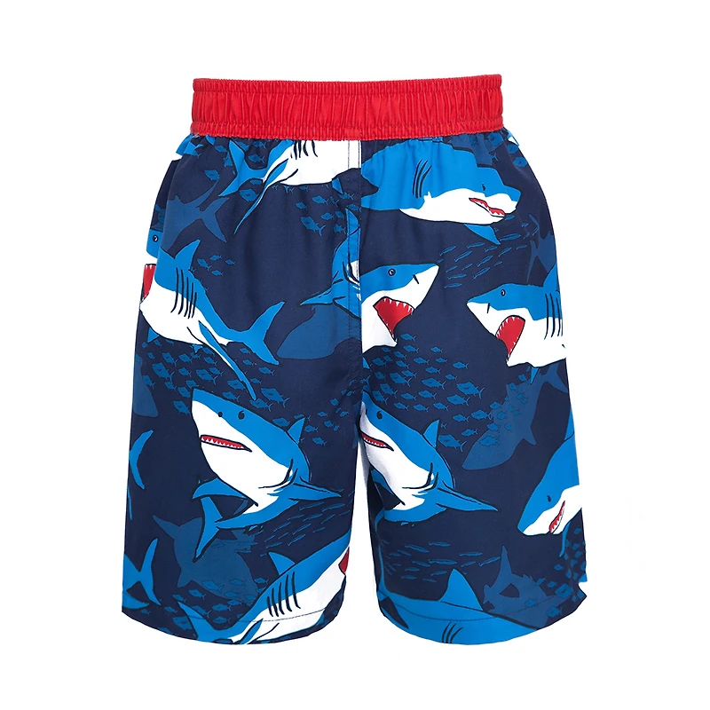 Rokka&Rolla Toddler Boys Mesh-Lined Swim Trunks