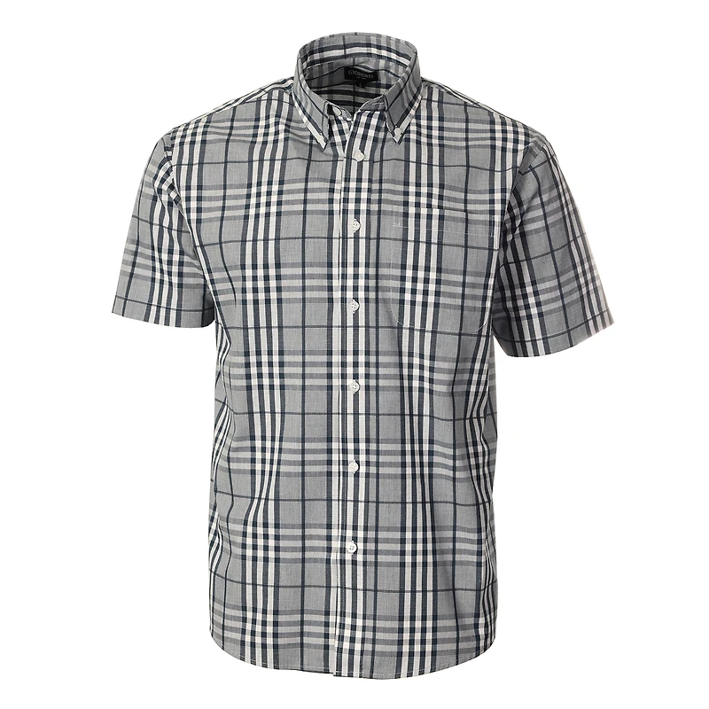 Gioberti Men's Plaid Short Sleeve Shirt