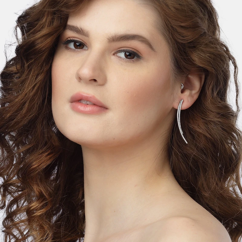 AGP PARIS Womens Shimmering Rays Drop Earrings