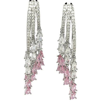 AGP PARIS Womens Diva Zirconia Drop Earrings