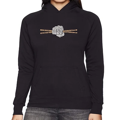 LA Pop Art Drum Sticks - Women's Word Hooded Sweatshirt