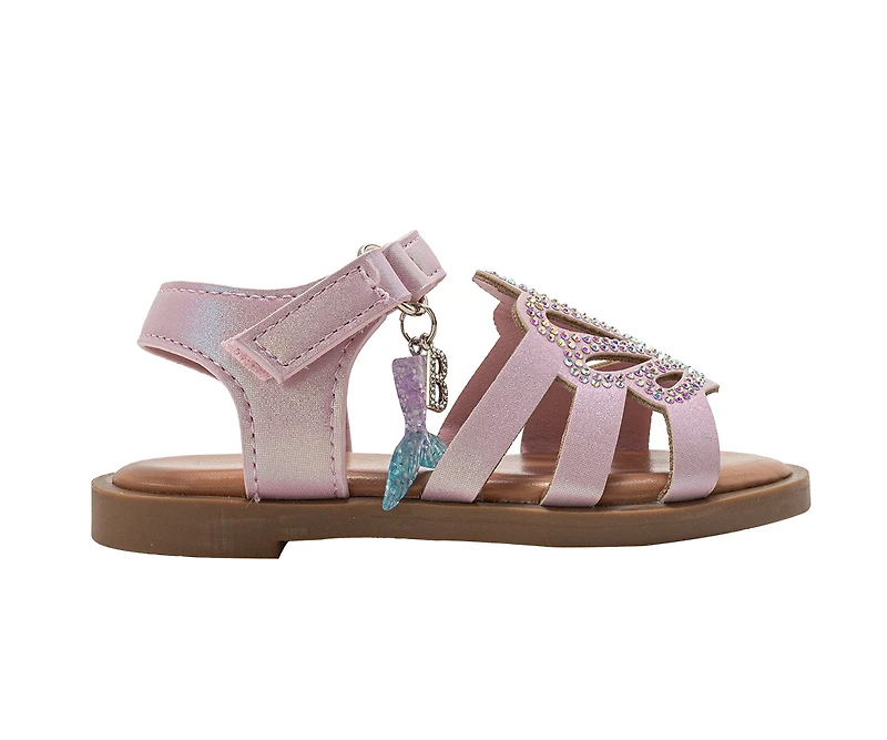 bebe Toddler Girl's Strappy Sandals with Rhinestones
