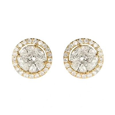 Dazzling Cubic Zirconia Stud Earrings for Women Simple Versatile