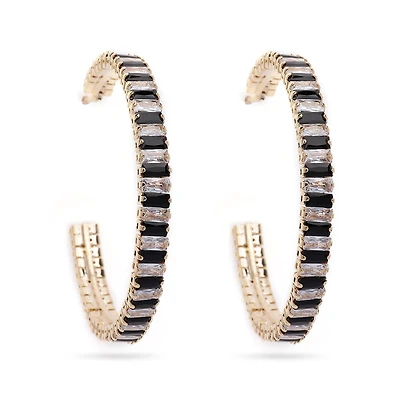 AGP PARIS Womens Gold colored Hoop Earrings