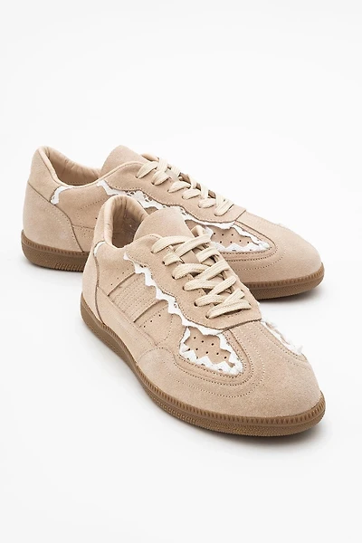 Forever & Always Womens Shiva Suede Leather Sneakers
