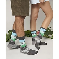 MeMoi Men's Take A Hike Bamboo Crew Socks