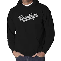 LA Pop Art Brooklyn Neighborhoods - Men's Word Hooded Sweatshirt
