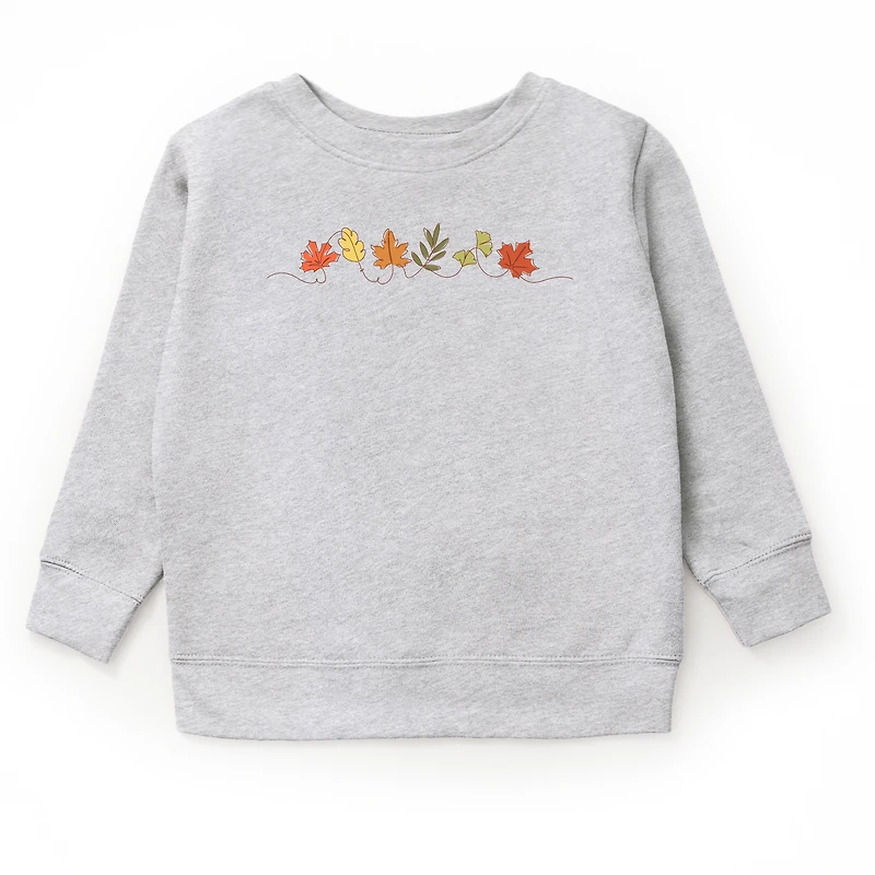 The Juniper Shop - Youth Graphic Sweatshirt Fall Leaves Line