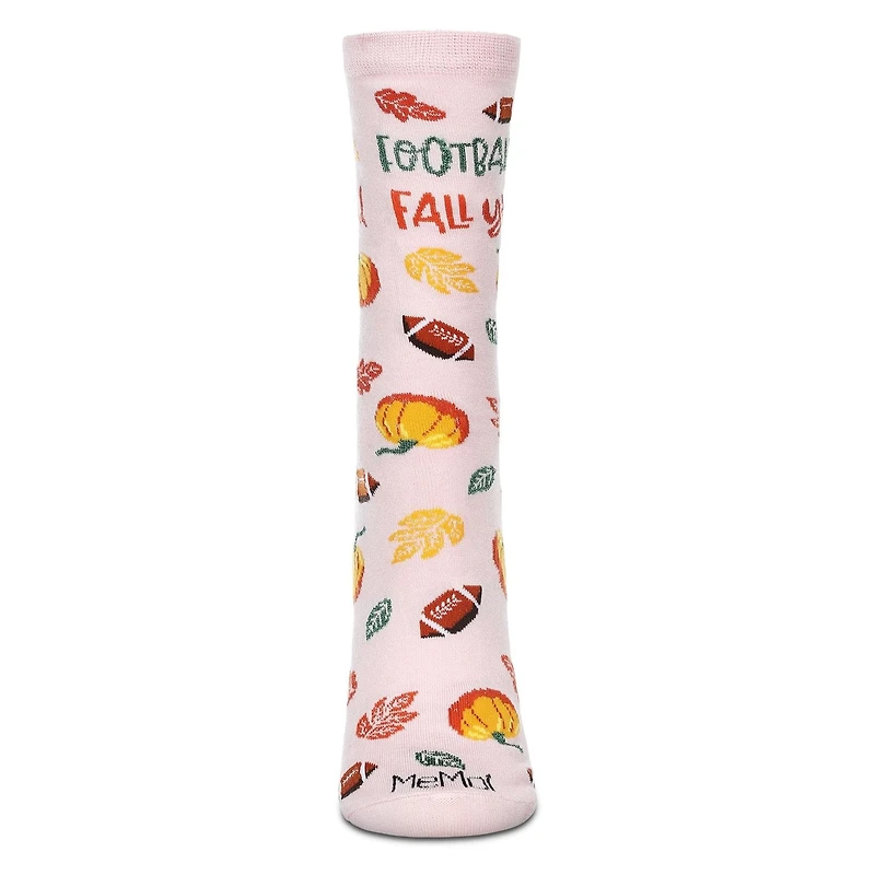 MeMoi Women's Football & Fall Bamboo Crew Socks