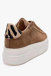 Forever & Always Womens Nera Leather Casual Sneaker