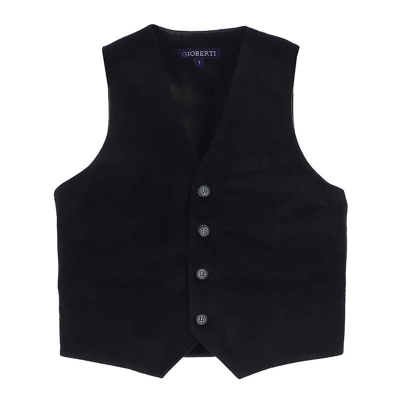 Gioberti Boy's Velvet Formal Suit Vest