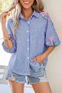 Threaded Pear Women's Promise Puff Sleeve Down Shirt