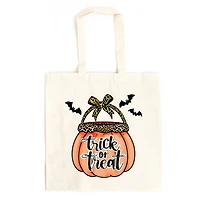 Simply Sage Market - Canvas Tote - Trick or Treat Pumpkin