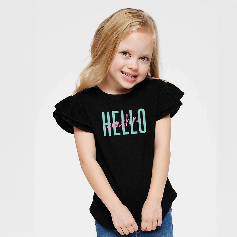 The Juniper Shop - Hello Sunshine Tall Flutter Sleeve Graphic T-Shirt