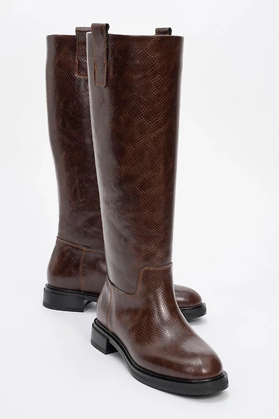 Prologue Shoes Womens Alaska Pattern Knee High Boot