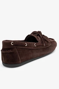 Forever & Always Womens Serelis Leather Lace Up Loafer