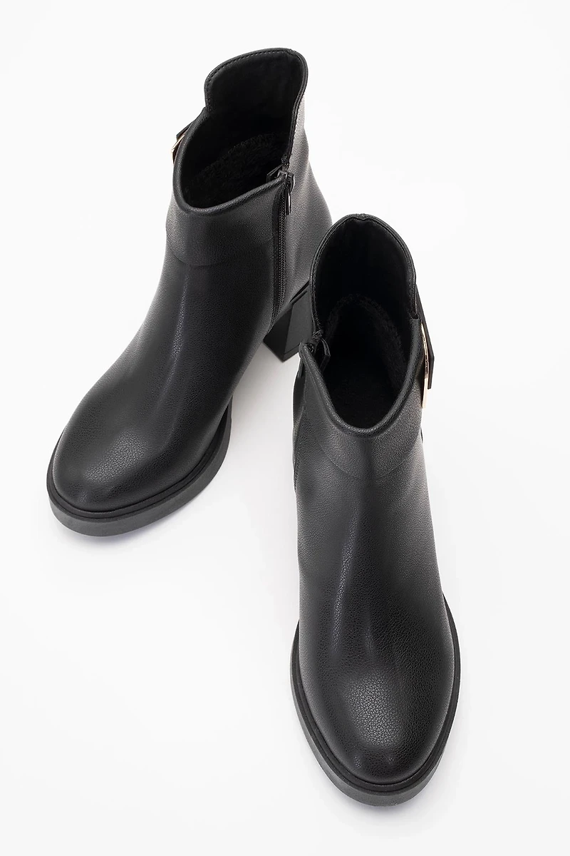 Prologue Shoes Womens Rashe Block Heel Zip Boot