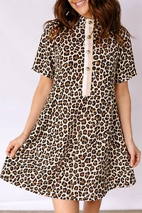 Threaded Pear Women's Aisha Sleeve Loose Mini Dress