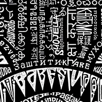 LA Pop Art Hamsa - Mens Word Crew Sweatshirt