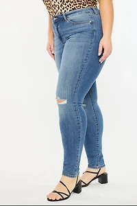 KanCan Women's Plus Mid Rise Super Skinny Sharon Jeans