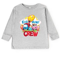 the Juniper Shop - Toddler Long Sleeve Graphic Tee Leo Truck Egg Hunt Crew