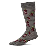 MeMoi Hot Stuff Sriracha Bamboo Blend Men's Crew Socks