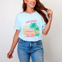 Simply Sage Market - Greetings From Paradise Palm Tree Women's Garment Dyed Graphic T-shirt