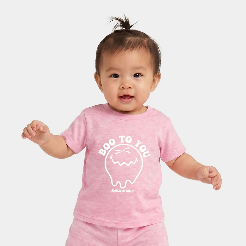 The Juniper Shop - Infant Jogger Pant Crew Set of 2 SmileyWorld Boo To You