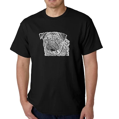 LA Pop Art Men's Word T-Shirt - Pug Face