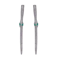 AGP PARIS Womens Diva Bold Snake Drop Earrings