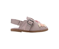 bebe Toddler Girl’s Sandals - Fashion Slip-On Mule with Charms