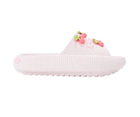 bebe Girl's EVA Slide - Lightweight Comfy Sandals with Cherry Charms